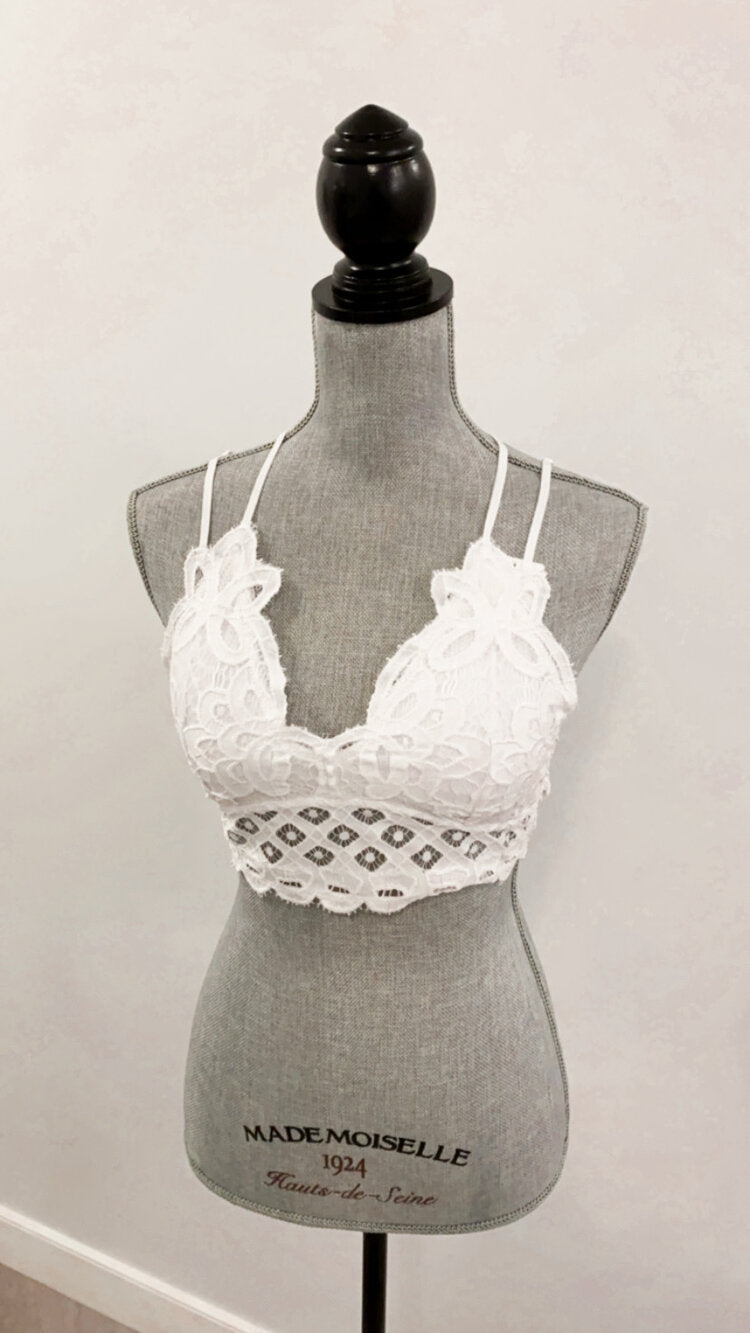 breanna bralette - white