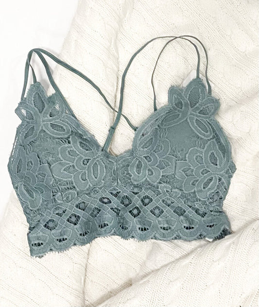 breanna bralette in light teal